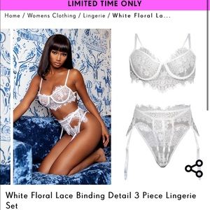 Pretty Little Thing 3 piece lingerie set